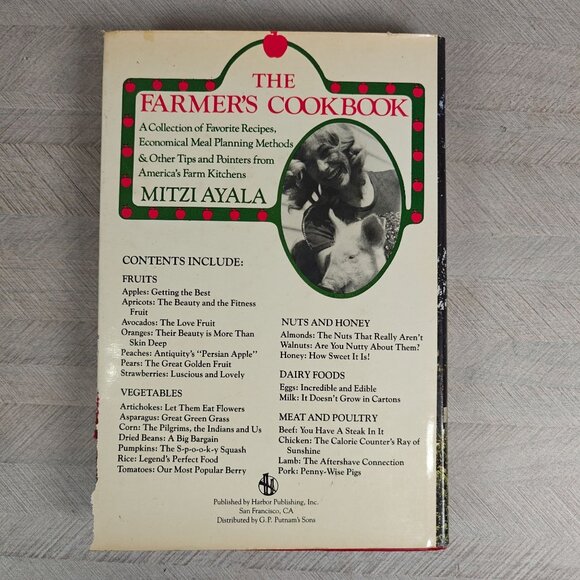 The Farmers Cookbook By Mitzi Ayala Hardcover Vintage Local Ethnic Recipes - Picture 3 of 8